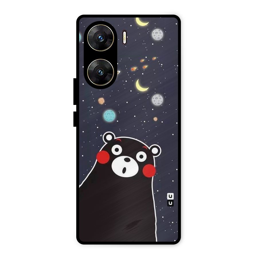 Space Bear Metal Back Case for Vivo V29e
