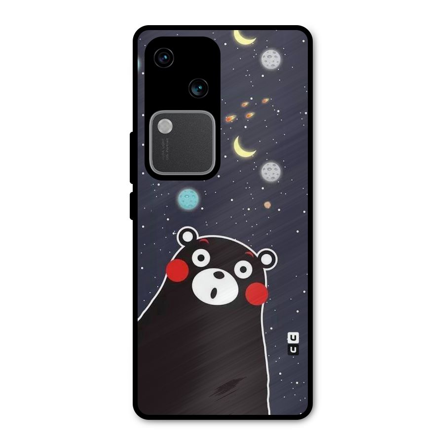 Space Bear Metal Back Case for Vivo V30