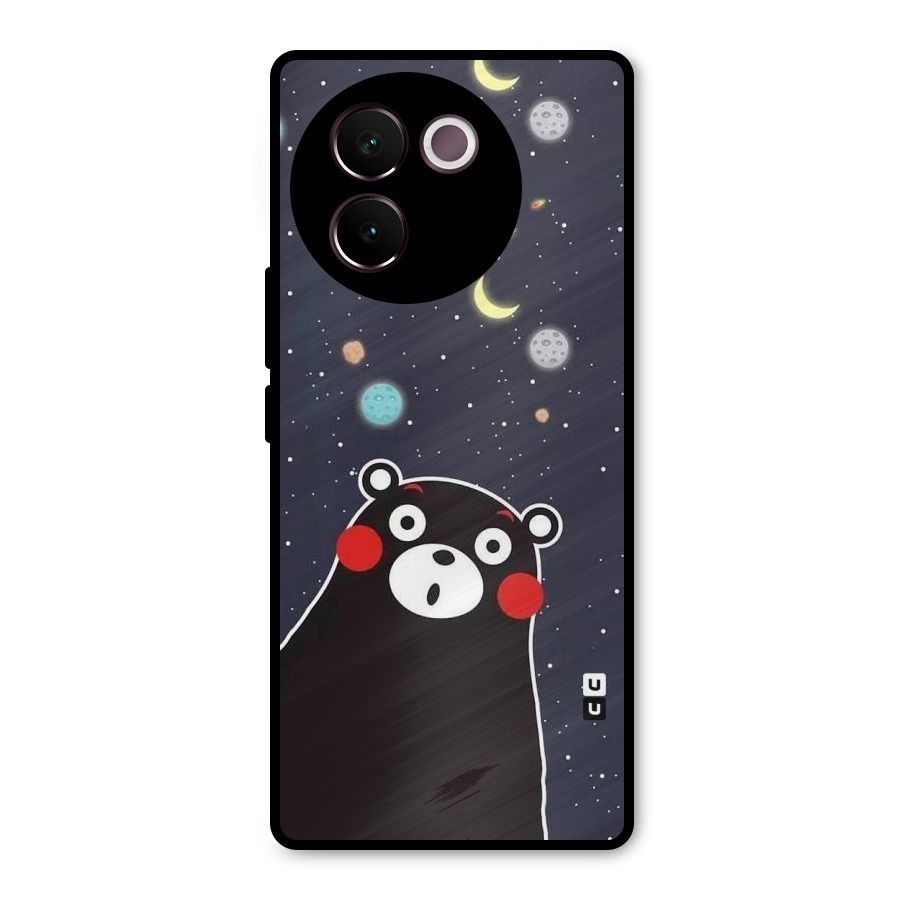 Space Bear Metal Back Case for Vivo V30e