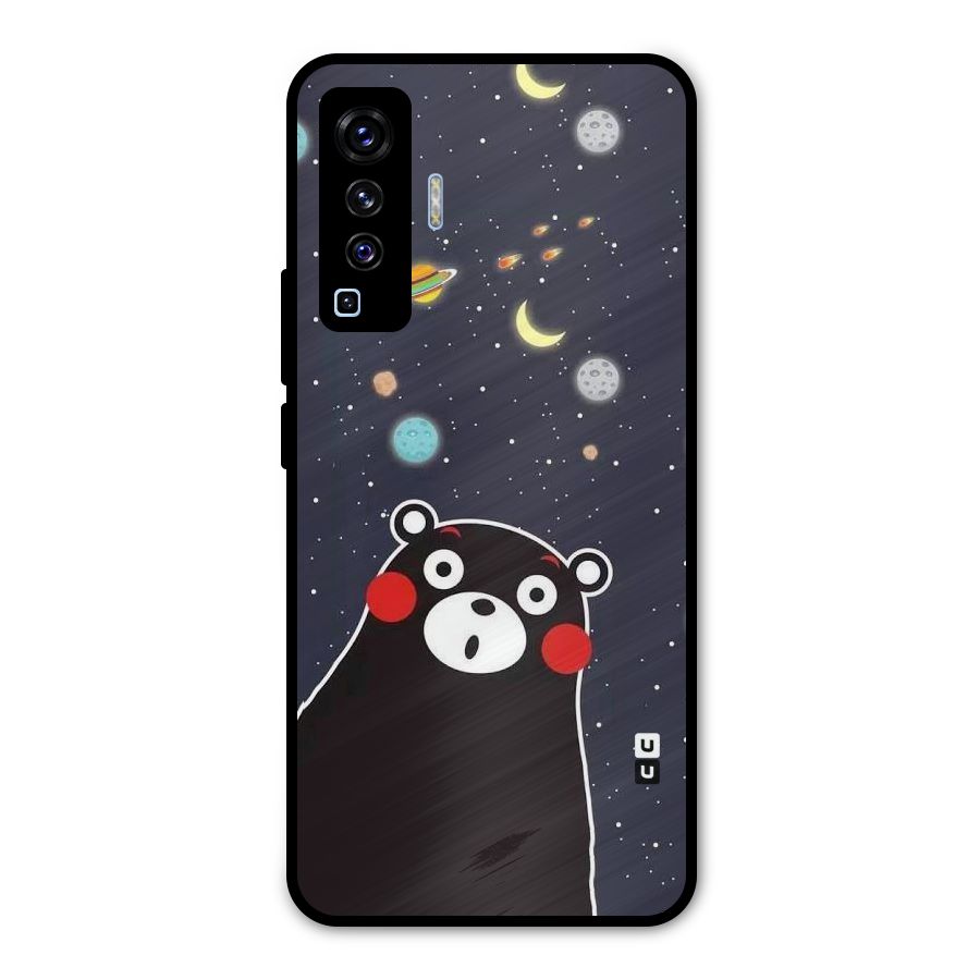Space Bear Metal Back Case for Vivo X50