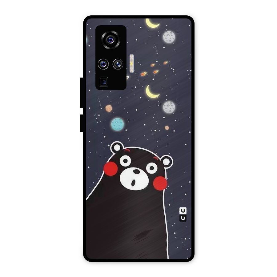 Space Bear Metal Back Case for Vivo X50 Pro