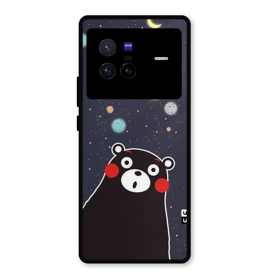Space Bear Metal Back Case for Vivo X80