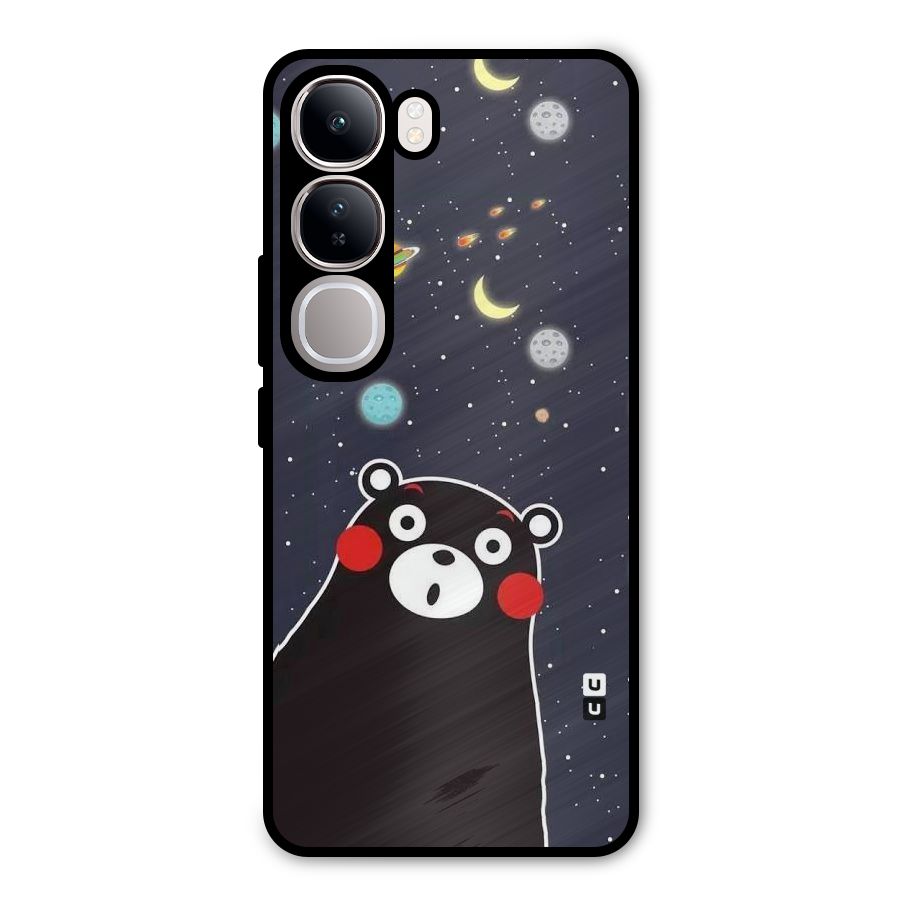 Space Bear Metal Back Case for Vivo Y300