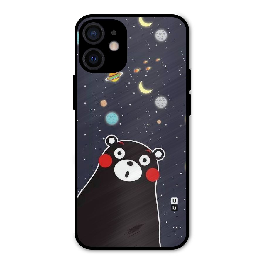 Space Bear Metal Back Case for iPhone 12 Mini