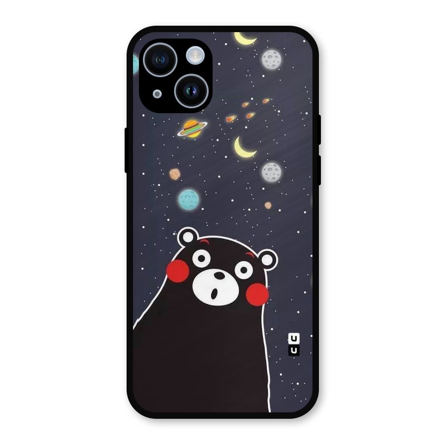 Space Bear Metal Back Case for iPhone 14