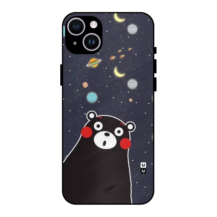 Space Bear Metal Back Case for iPhone 14 Plus