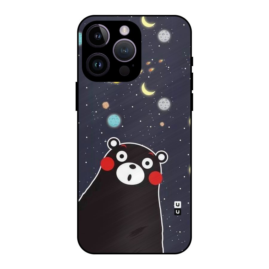 Space Bear Metal Back Case for iPhone 14 Pro Max