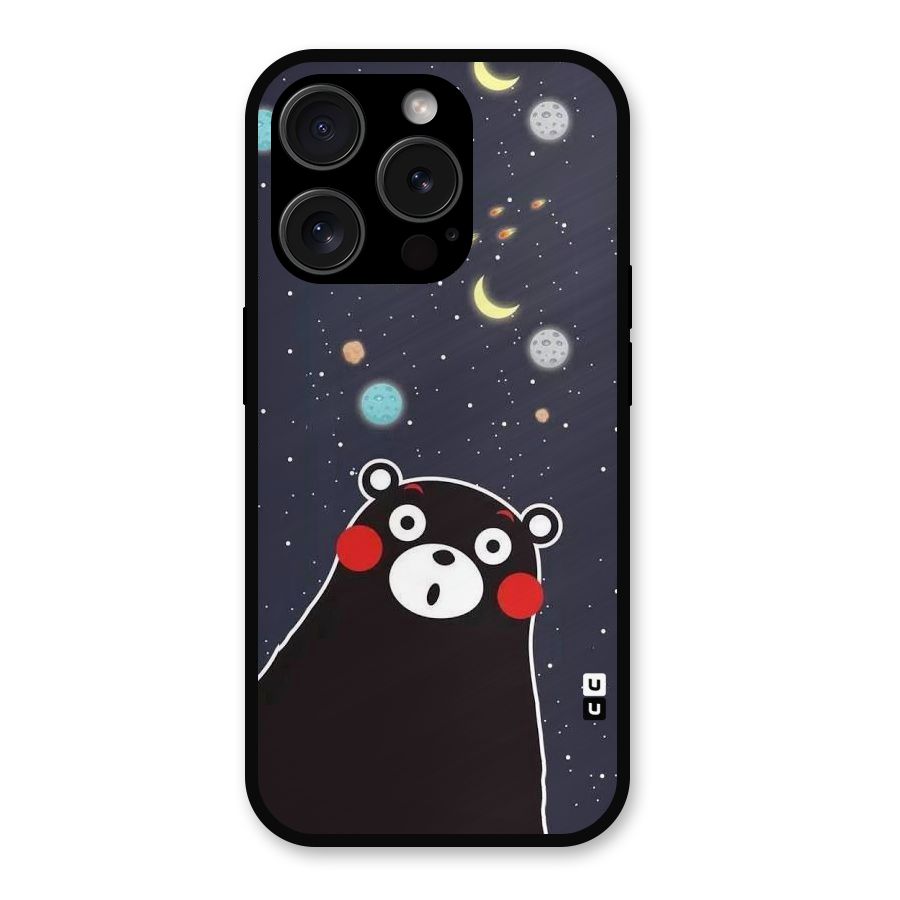 Space Bear Metal Back Case for iPhone 15 Pro