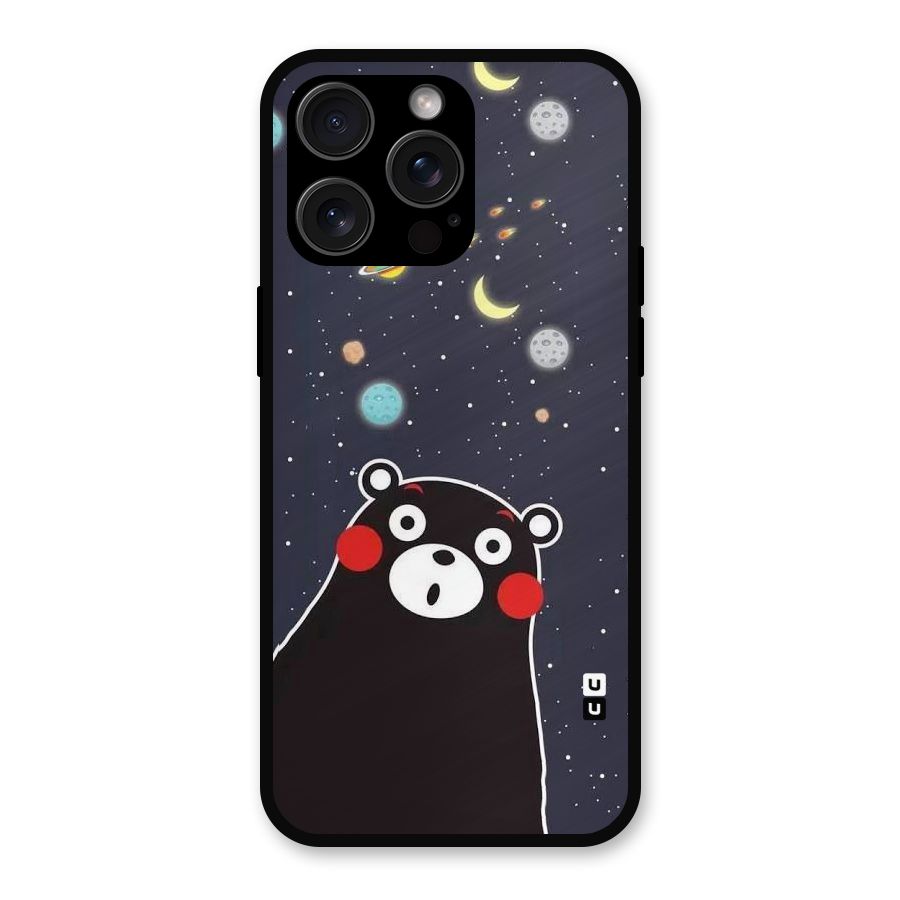 Space Bear Metal Back Case for iPhone 15 Pro Max
