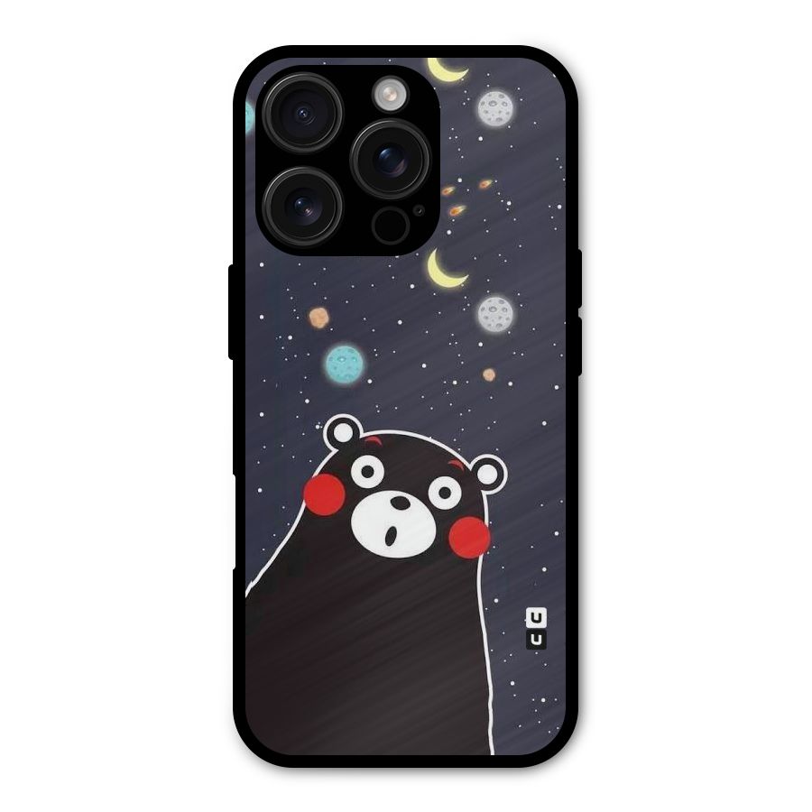 Space Bear Metal Back Case for iPhone 16 Pro