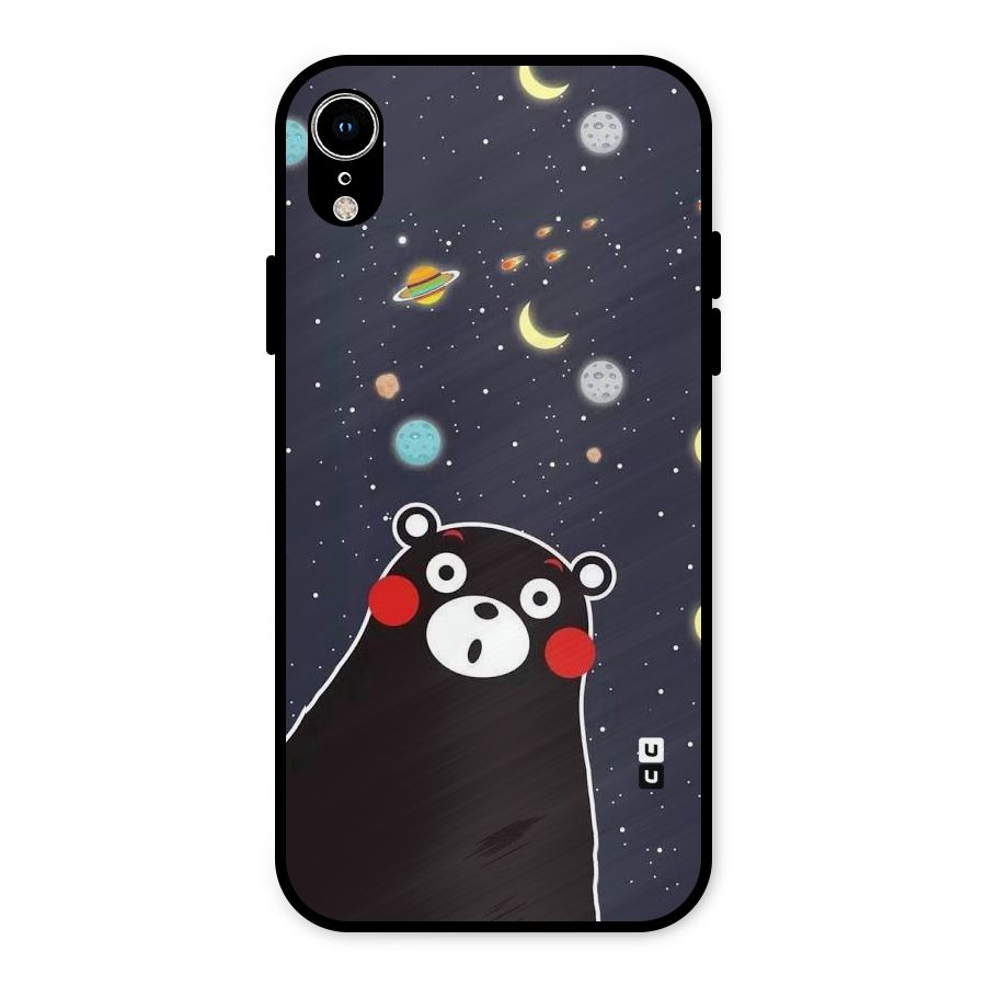 Space Bear Metal Back Case for iPhone XR