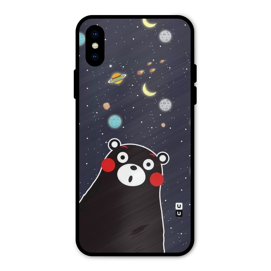Space Bear Metal Back Case for iPhone XS