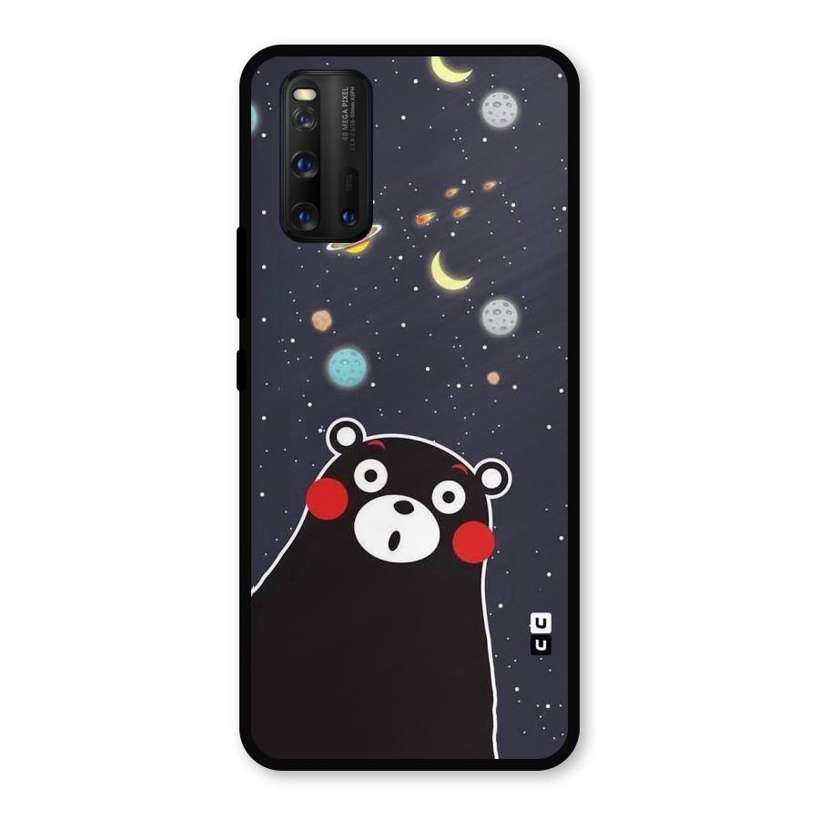Space Bear Metal Back Case for iQOO 3