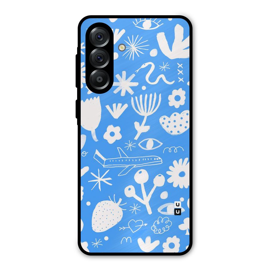 Space Blue Pattern Metal Back Case for Galaxy A56