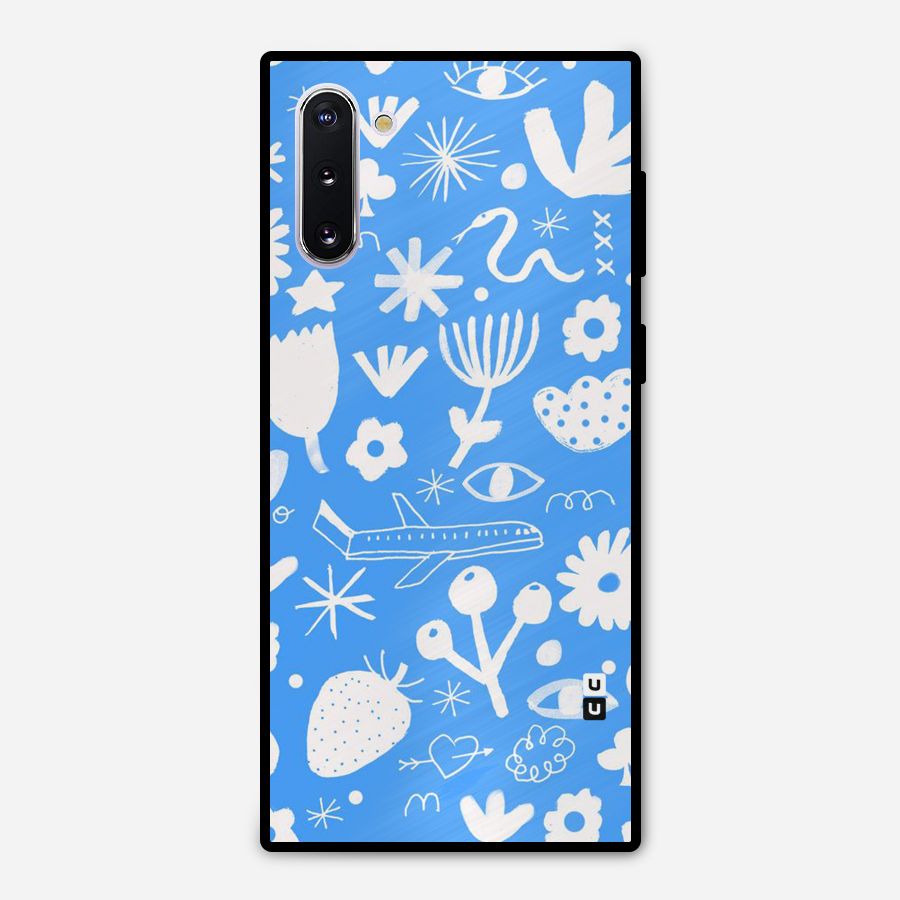 Space Blue Pattern Metal Back Case for Galaxy Note 10