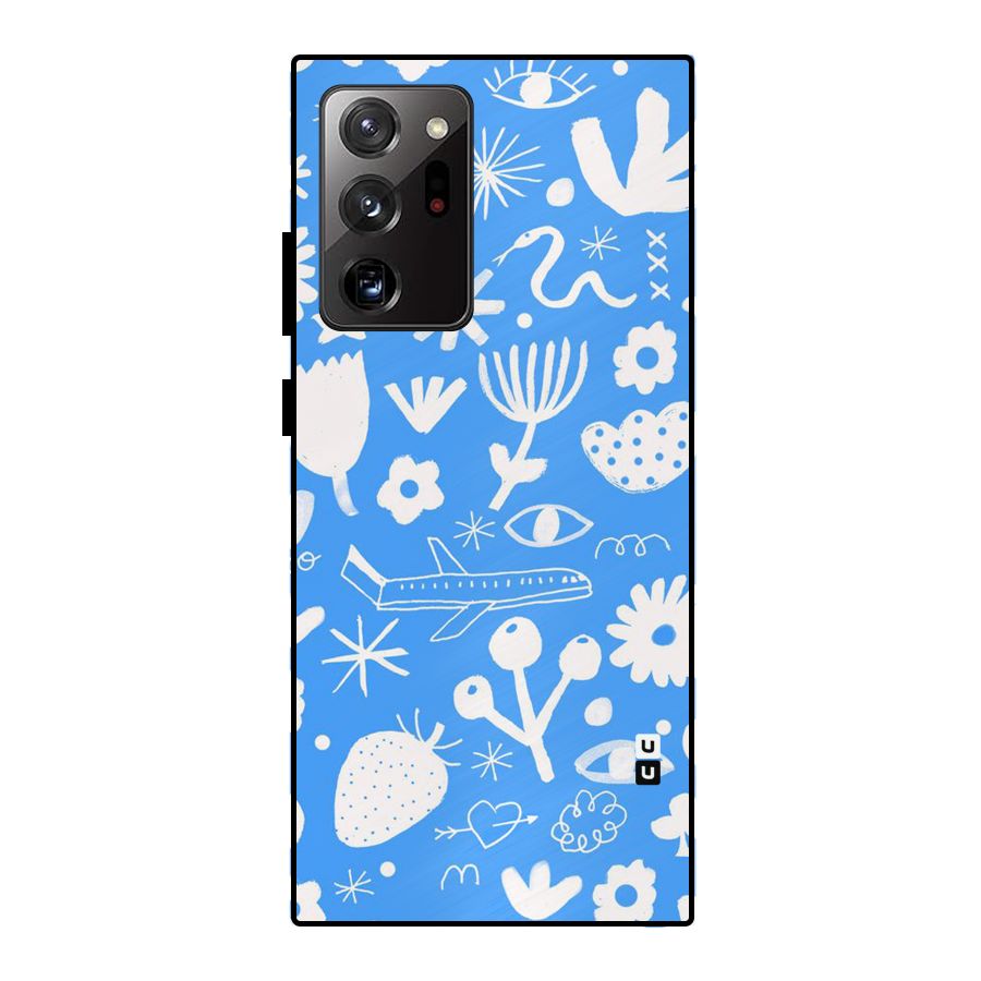 Space Blue Pattern Metal Back Case for Galaxy Note 20 Ultra