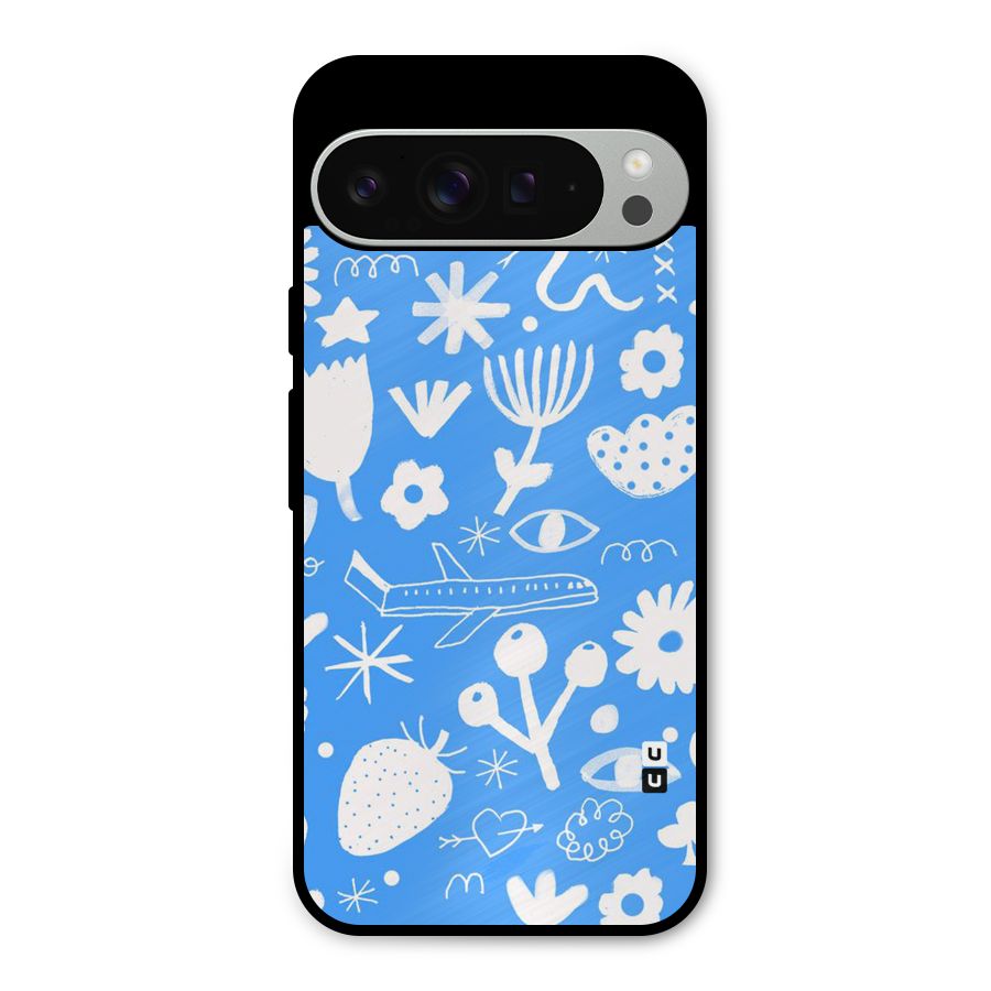Space Blue Pattern Metal Back Case for Google Pixel 9 Pro XL