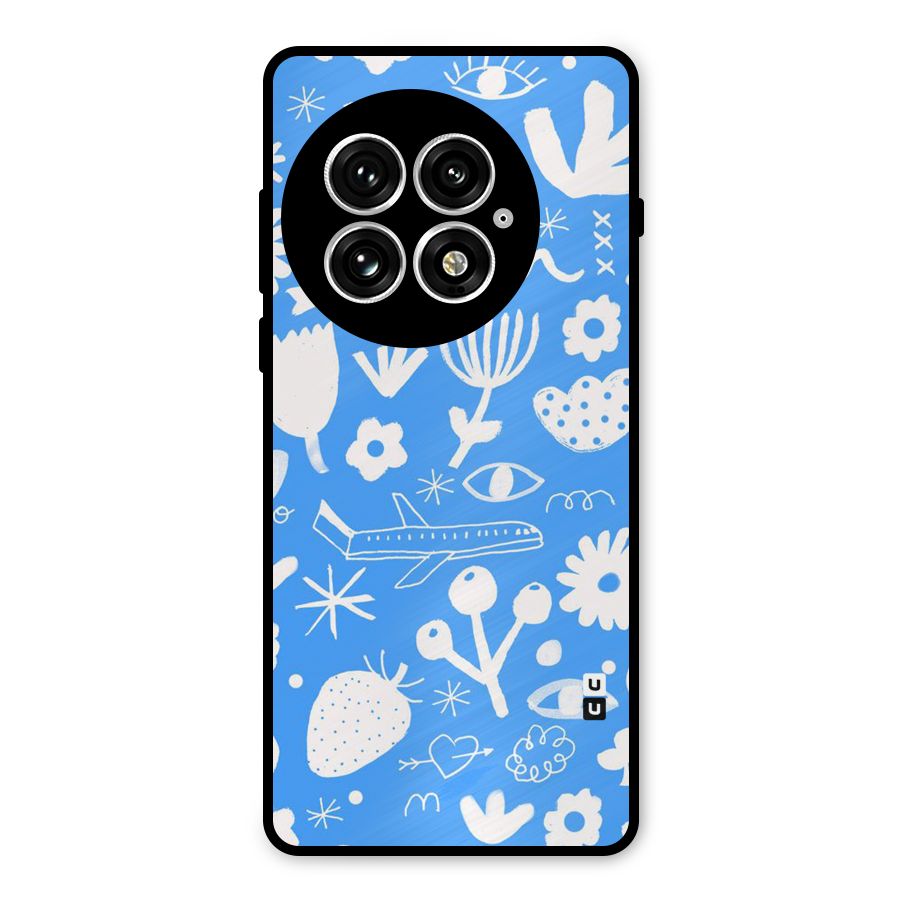 Space Blue Pattern Metal Back Case for OnePlus 13
