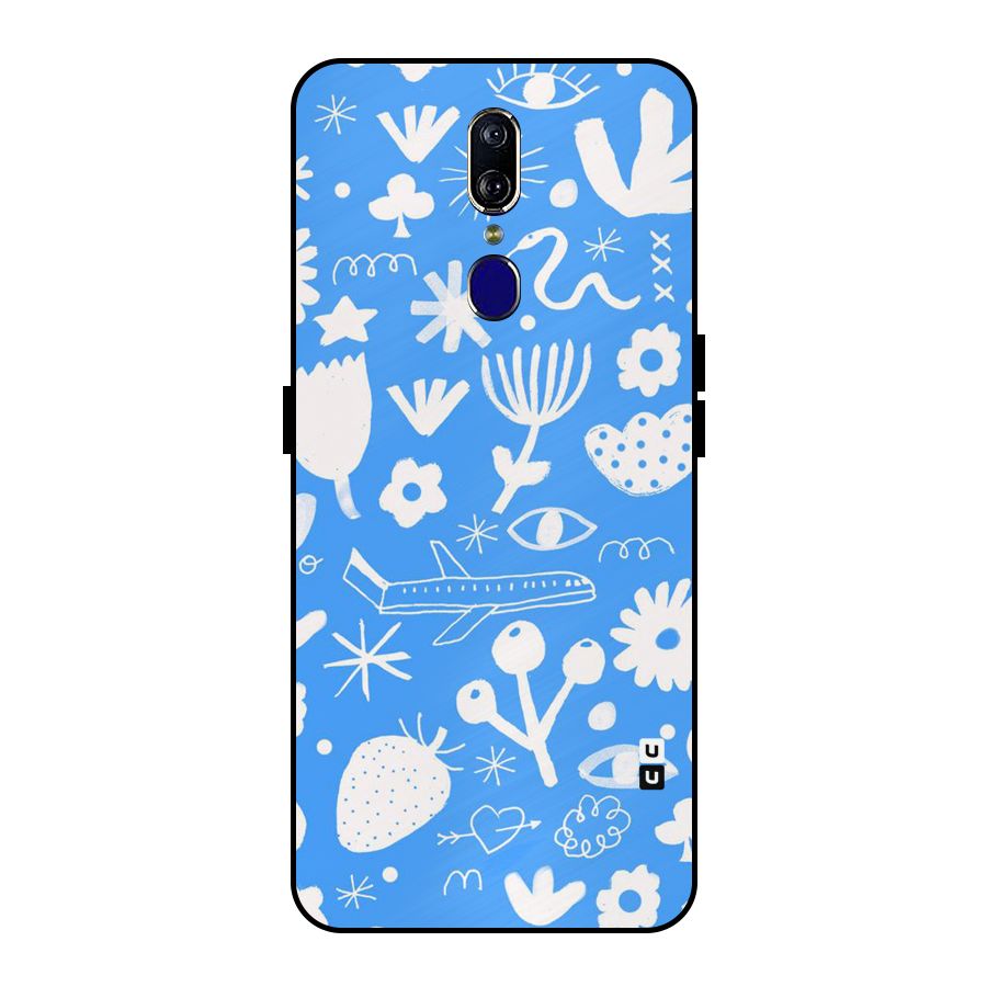 Space Blue Pattern Metal Back Case for Oppo F11