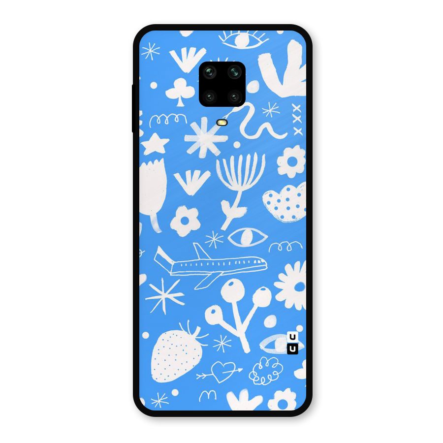 Space Blue Pattern Metal Back Case for Poco M2 Pro