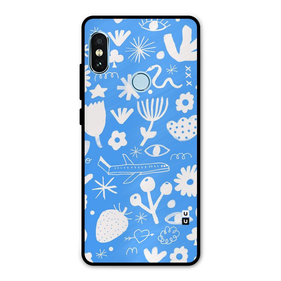 Space Blue Pattern Metal Back Case for Redmi Note 5 Pro