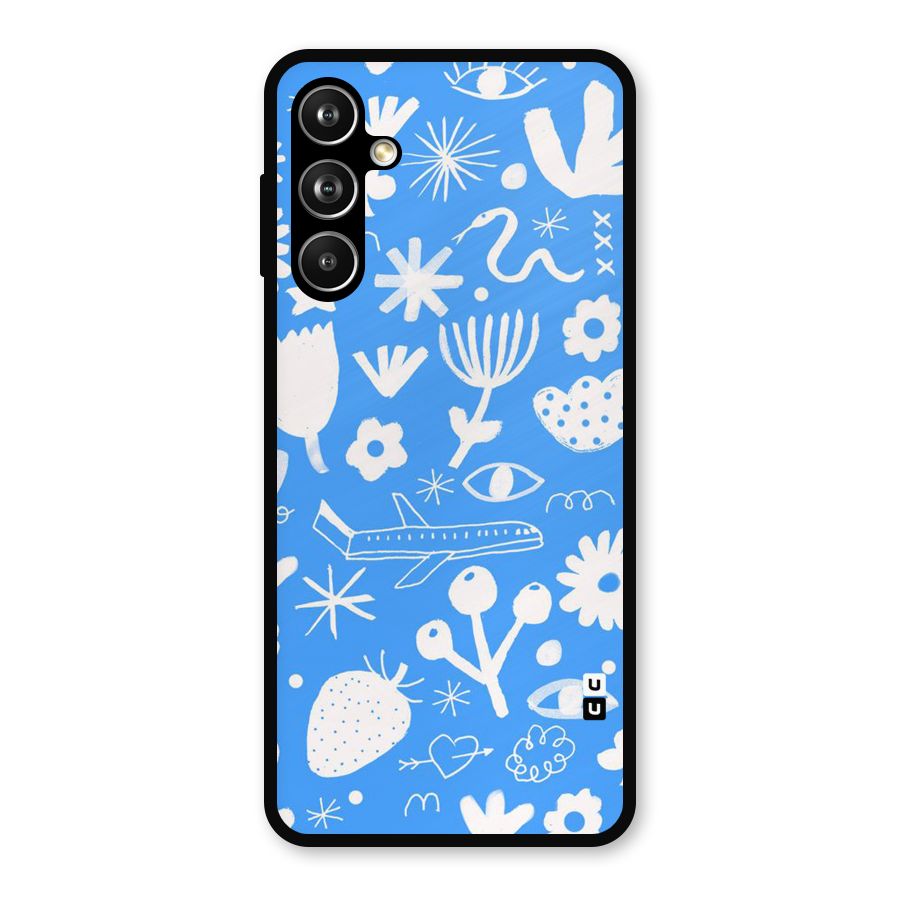 Space Blue Pattern Metal Back Case for Samsung Galaxy M54