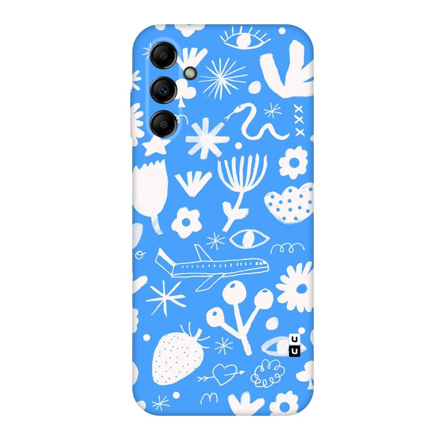 Space Blue Pattern Original Polycarbonate Back Case for Galaxy A14 5G