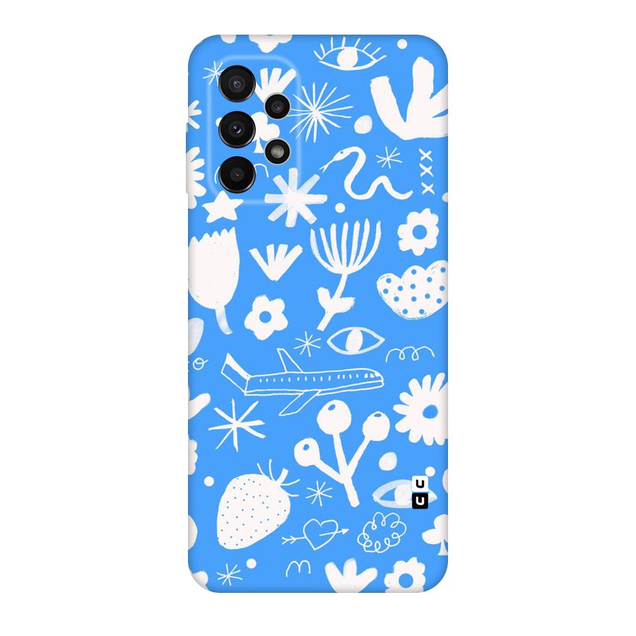 Space Blue Pattern Original Polycarbonate Back Case for Galaxy A23