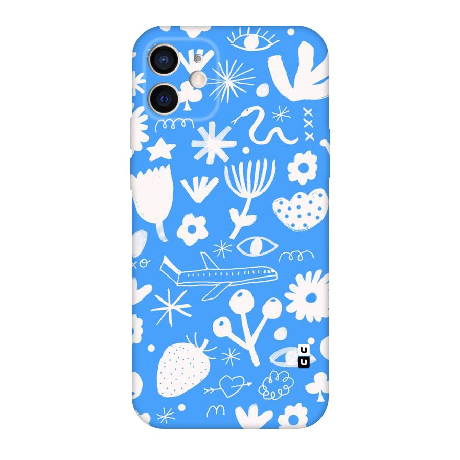 Space Blue Pattern Original Polycarbonate Back Case for iPhone 12