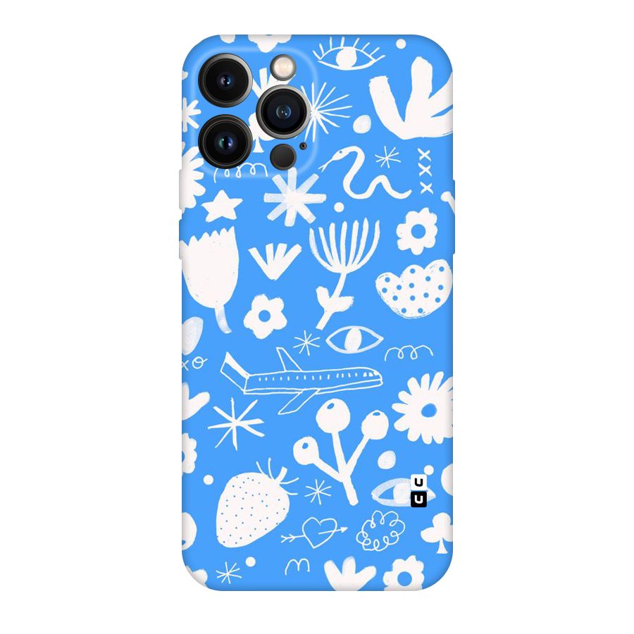 Space Blue Pattern Original Polycarbonate Back Case for iPhone 13 Pro Max