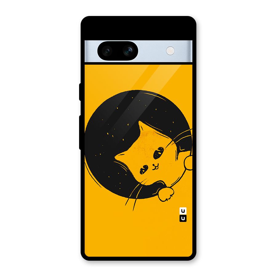 Space Cat Glass Back Case for Google Pixel 7a