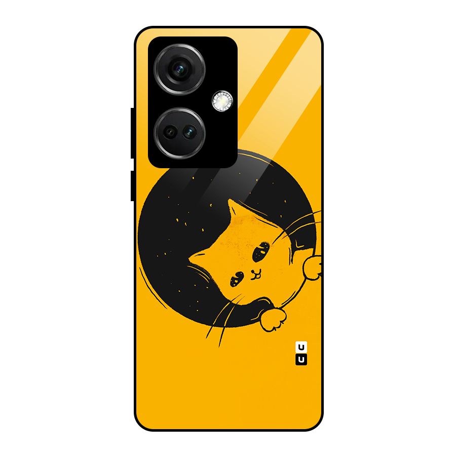 Space Cat Glass Back Case for OnePlus Nord CE 3 5G