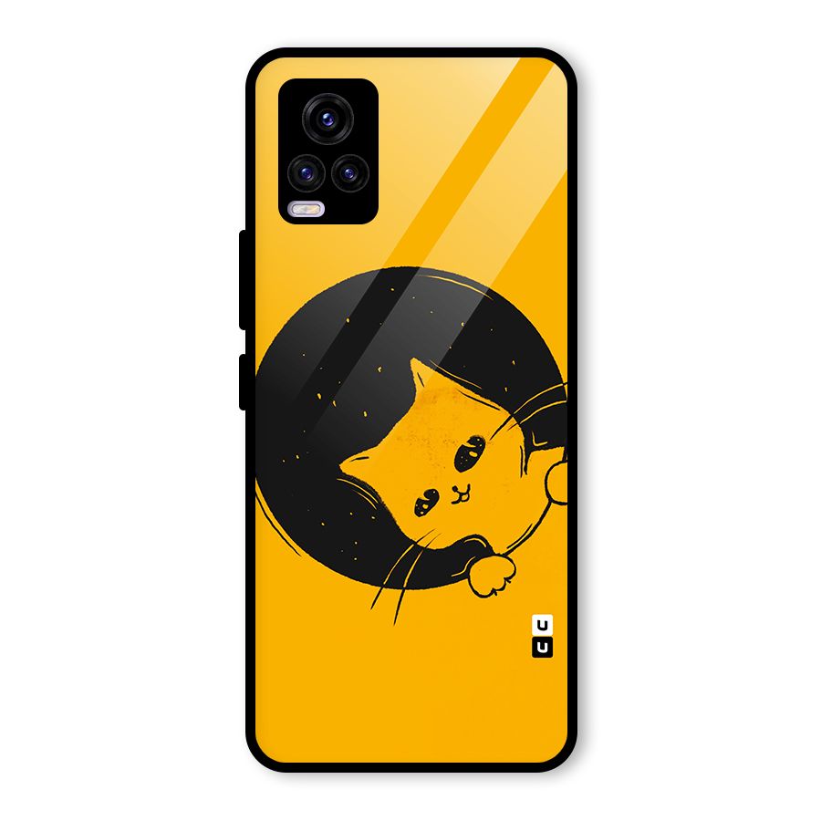 Space Cat Glass Back Case for Vivo V20 2021