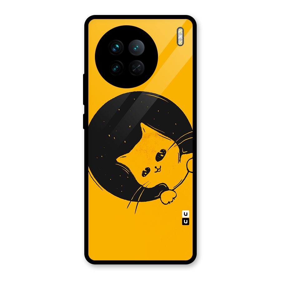 Space Cat Glass Back Case for Vivo X90