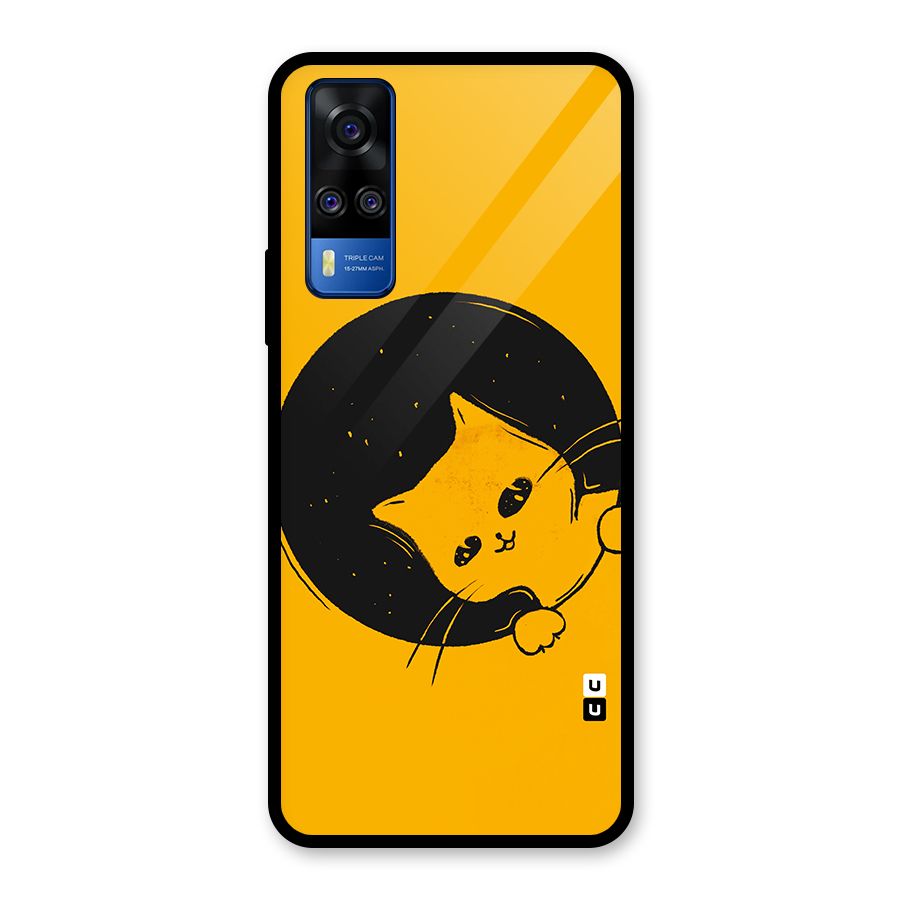 Space Cat Glass Back Case for Vivo Y31