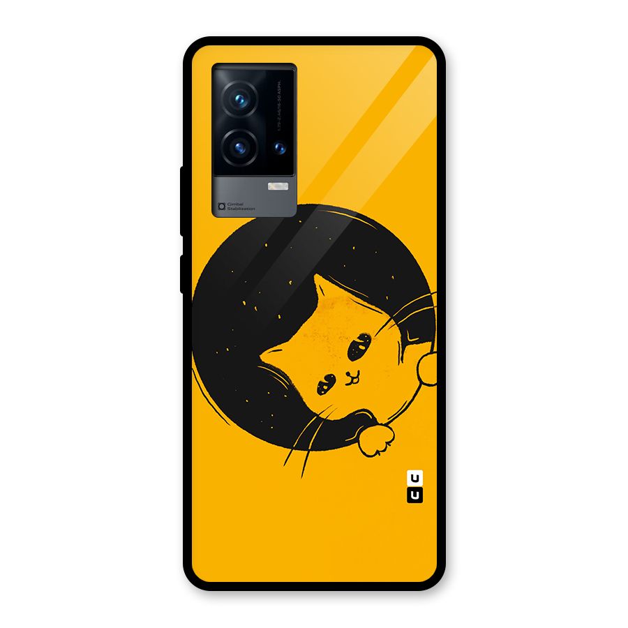 Space Cat Glass Back Case for iQOO 9 5G