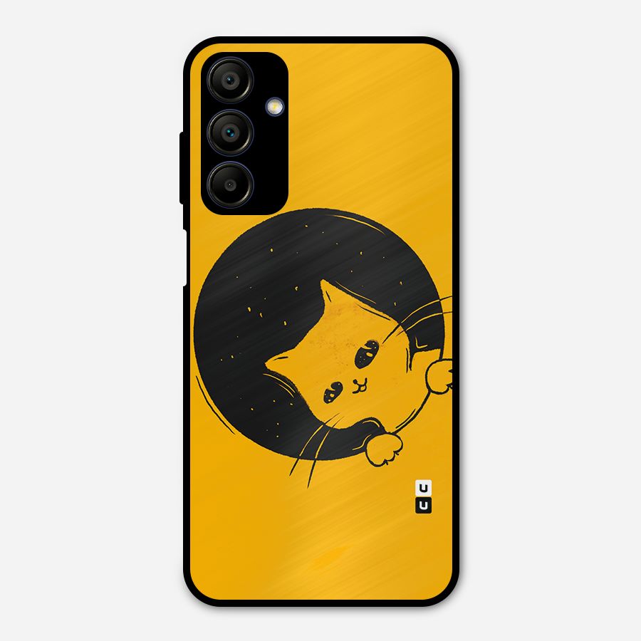 Space Cat Metal Back Case for Galaxy A15 5G