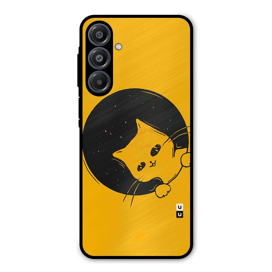 Space Cat Metal Back Case for Galaxy A16 5G