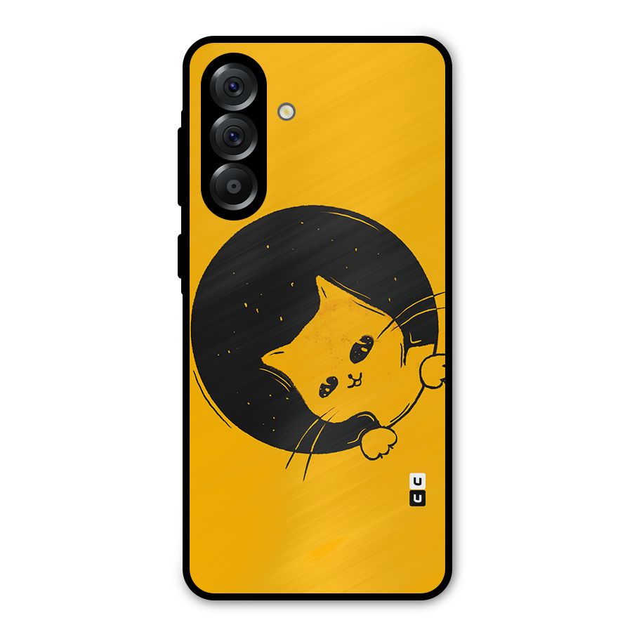 Space Cat Metal Back Case for Galaxy A36