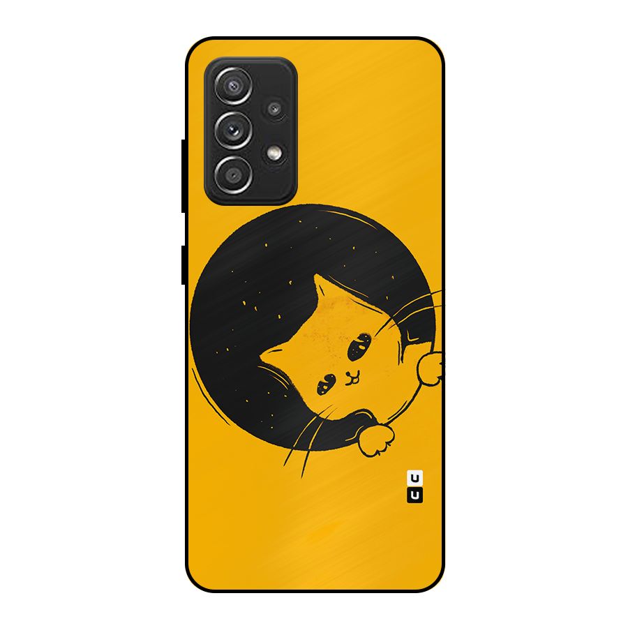 Space Cat Metal Back Case for Galaxy A52s 5G
