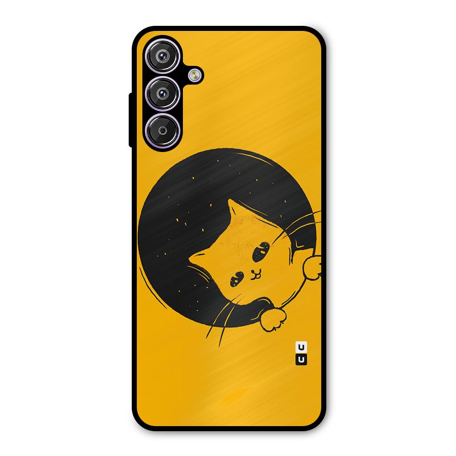 Space Cat Metal Back Case for Galaxy F15