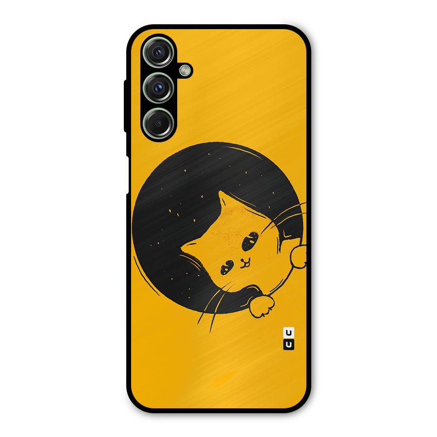 Space Cat Metal Back Case for Galaxy F34