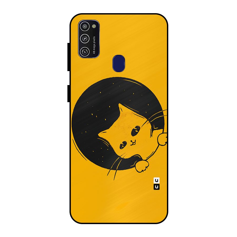 Space Cat Metal Back Case for Galaxy M30s