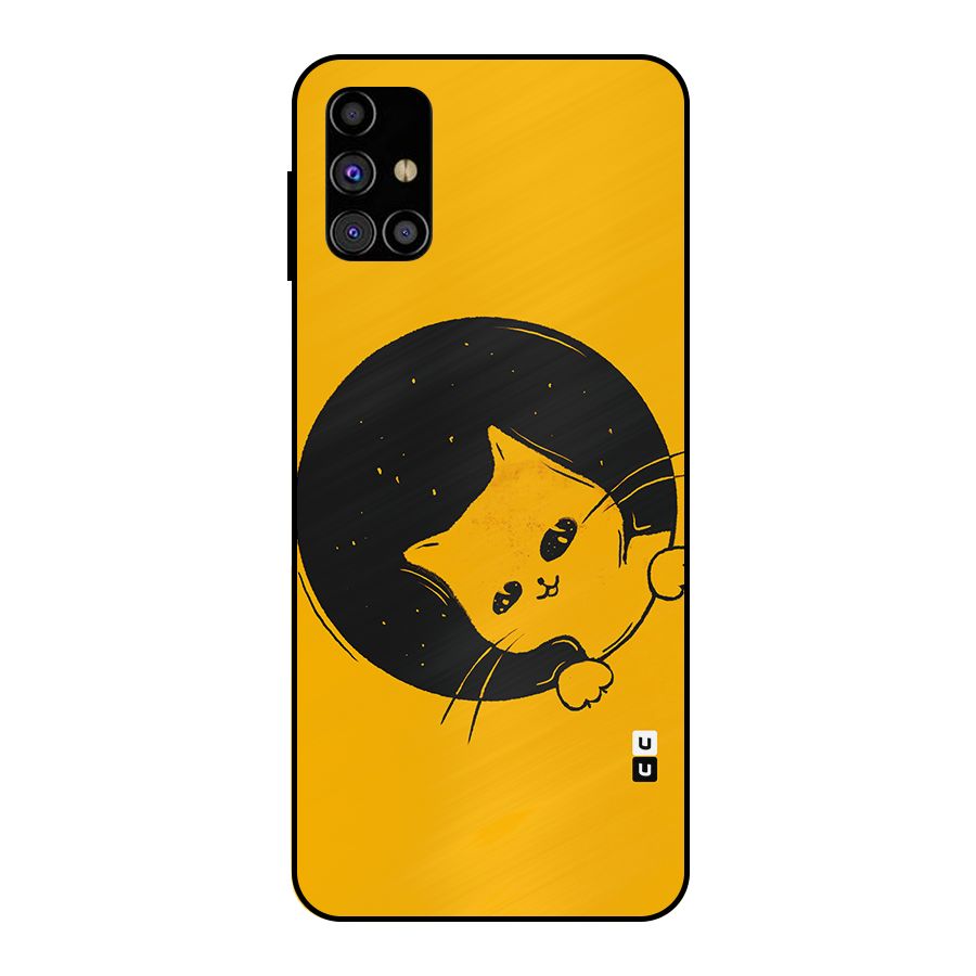 Space Cat Metal Back Case for Galaxy M31s