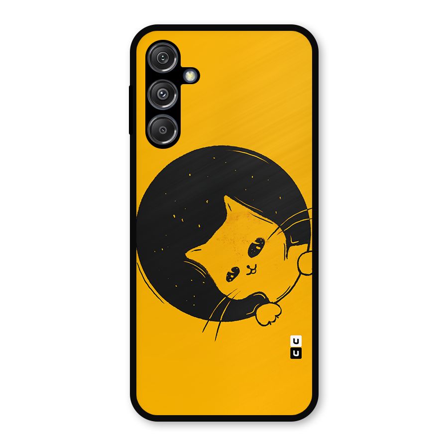 Space Cat Metal Back Case for Galaxy M34 5G