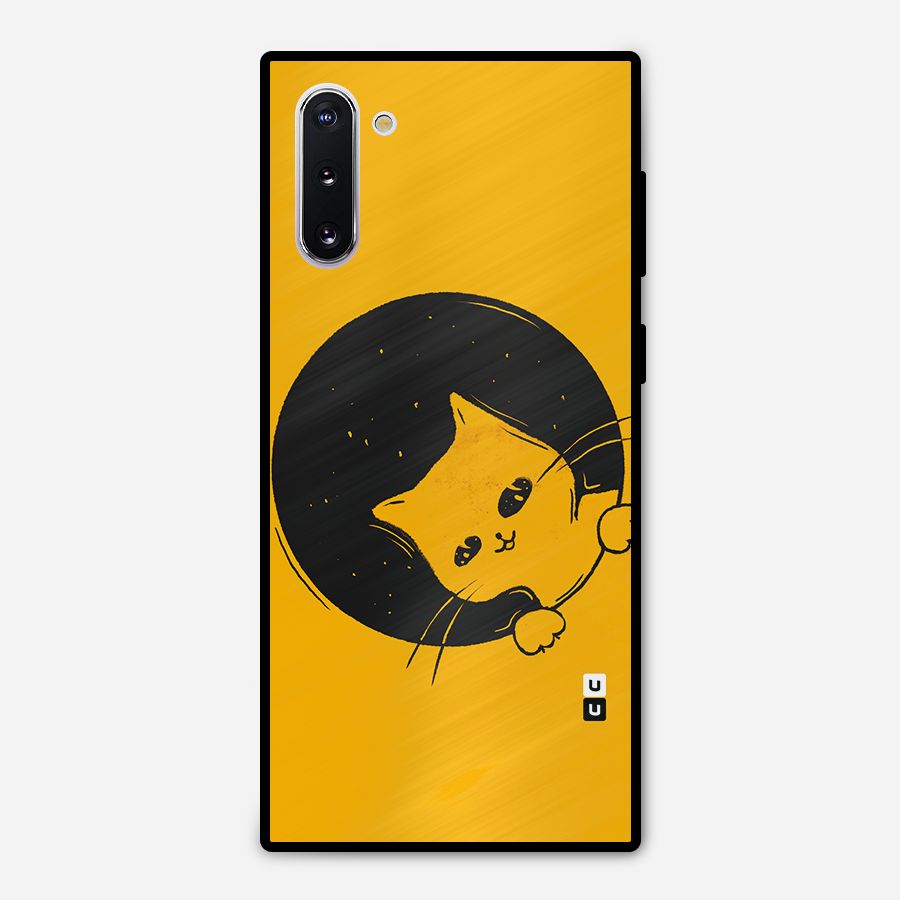Space Cat Metal Back Case for Galaxy Note 10