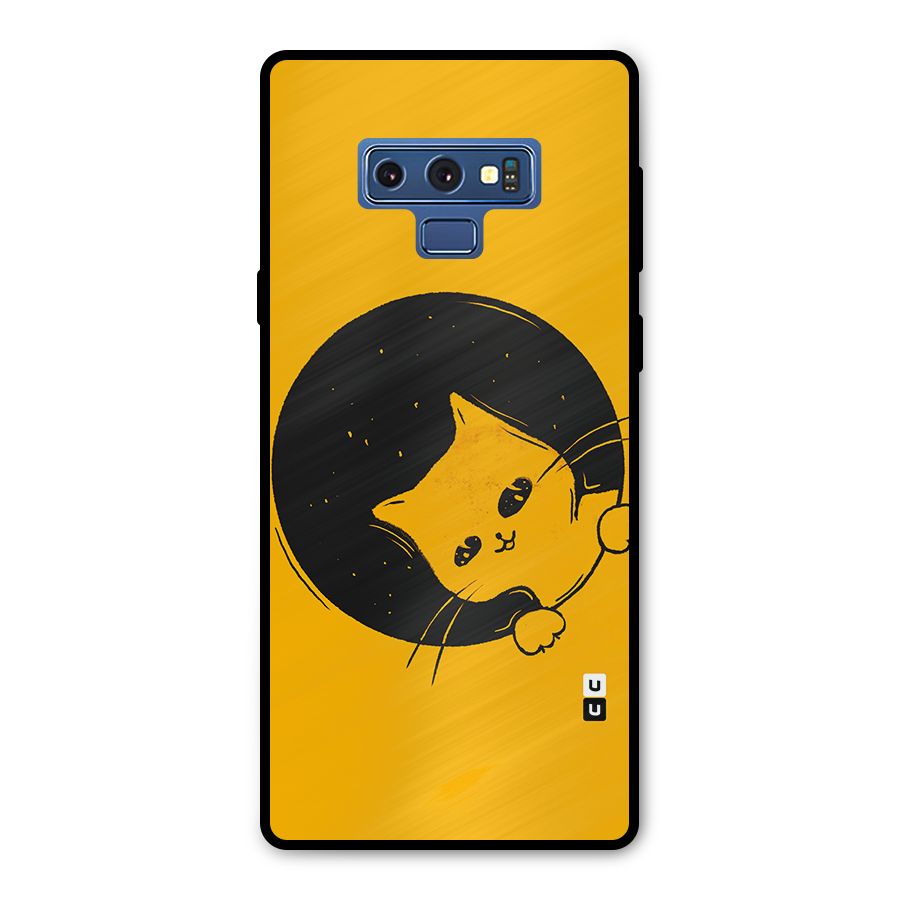 Space Cat Metal Back Case for Galaxy Note 9