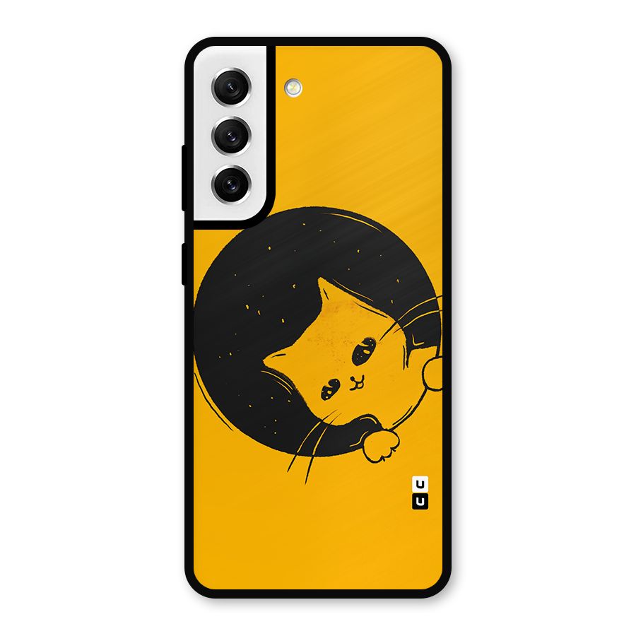 Space Cat Metal Back Case for Galaxy S21 FE 5G
