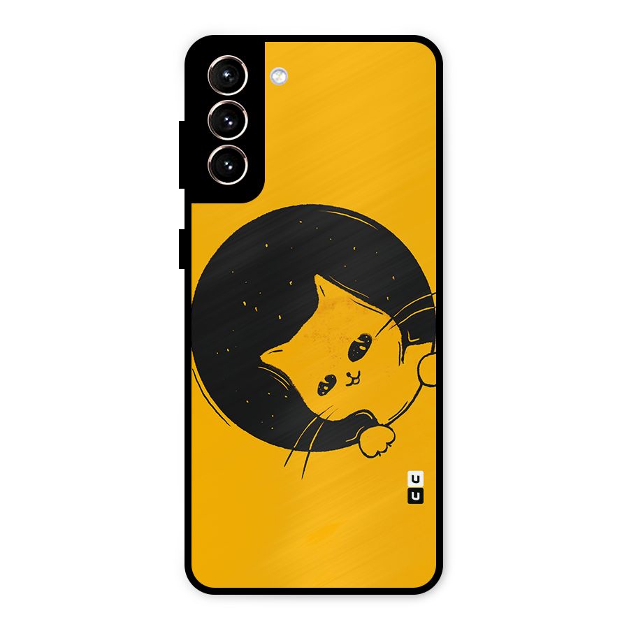 Space Cat Metal Back Case for Galaxy S21 Plus