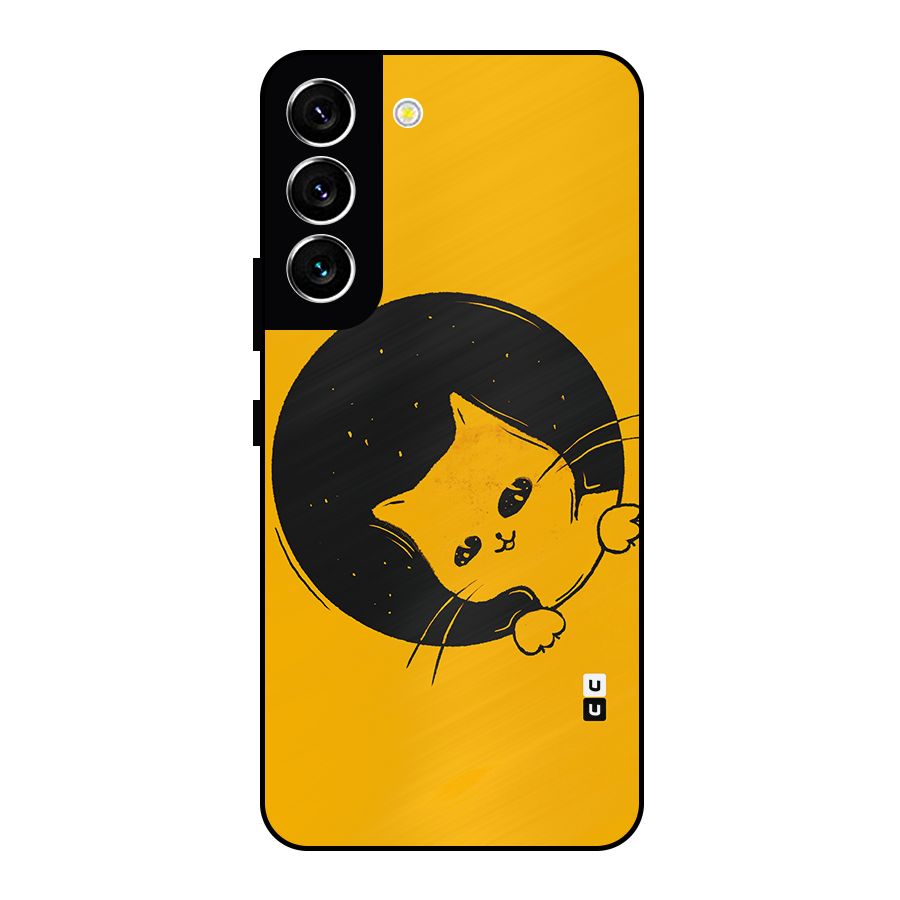 Space Cat Metal Back Case for Galaxy S22 5G